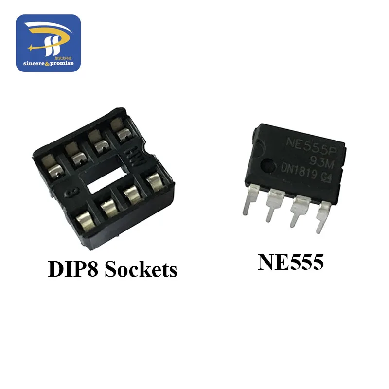 20 штук(каждого по 10) NE555 NE555P IC 555 и 8-контактным гнезда DIP