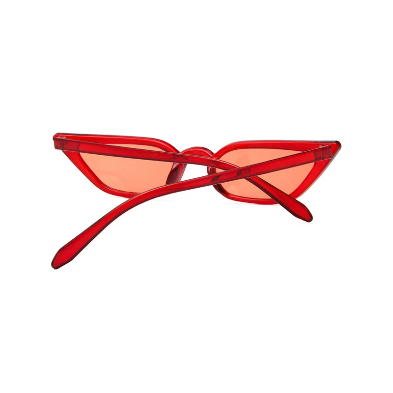 Женские солнцезащитные очки WOWSUN черные и красные в оправе из ацетата UV400 A635