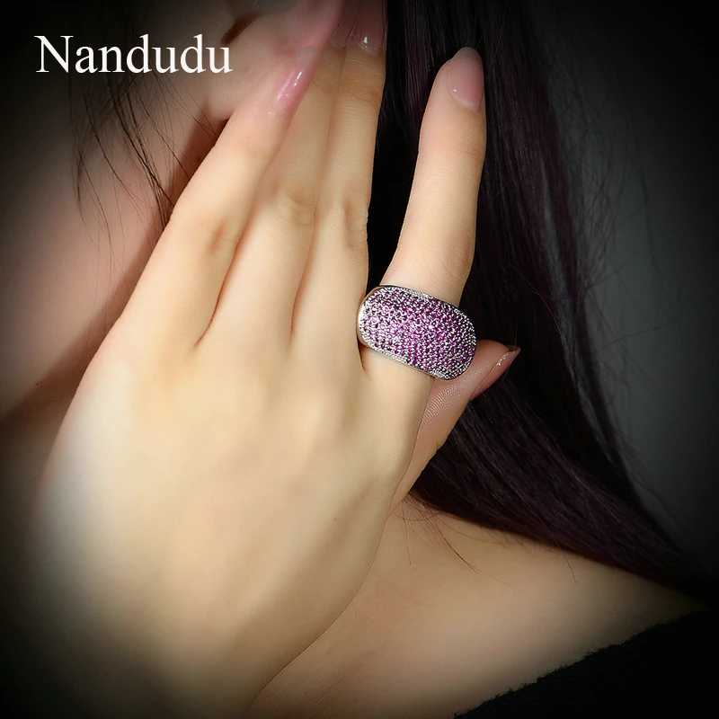 Nandudu кольца с кристаллами ювелирные изделия подарок для женщин девушек