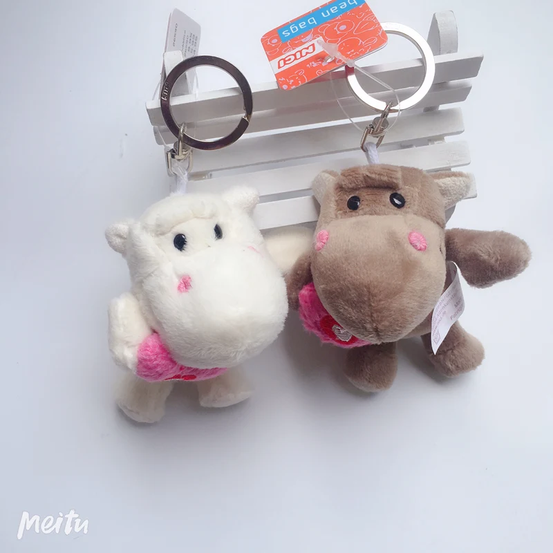 2 шт./лот Kawaii Мини овечка мышь орангутан Бегемот пара плюшевая игрушка чучело Мягкая кукла брелок сумка Подвеска свадебные подарки