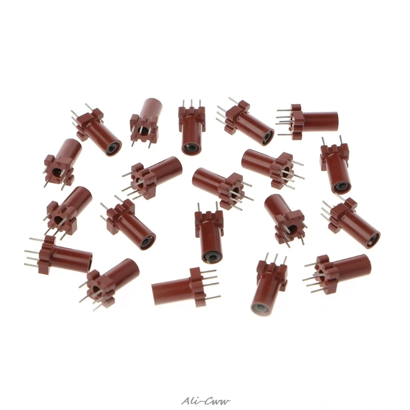 

20 Pcs Adjustable Inductor Shell Skeleton Empty Ferrite Core No Inductor Coil 25-100MHZ Inductors Integrated Circuits S927