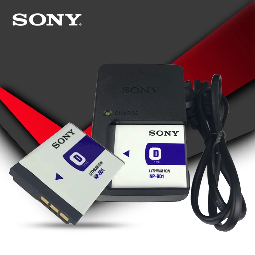 Аккумулятор для Фотоаппарата Sony 2 шт./лот оригинальный фонарь NP BD1 FD1 аккумулятор