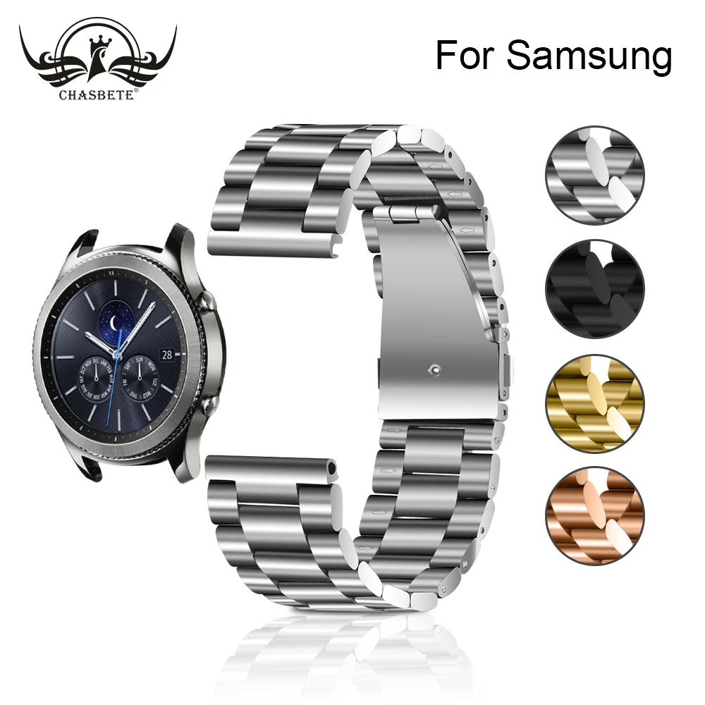 Браслет из нержавеющей стали для Samsung Classic/Frontie Gear S3 R770 R760 20 мм 22 мм|Ремешки часов| |