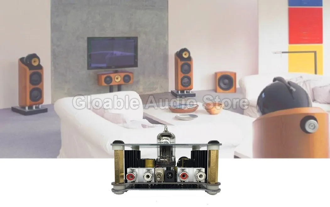 LeeSound TE1 класс A 12AU7 наушники стерео HiFi ламповый усилитель устройства предварительного усилителя