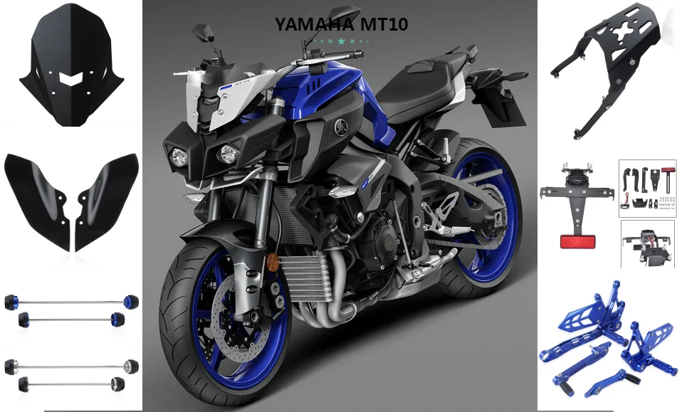 Защита от падения мотоцикла для YAMAHA YFZR1 MT10 FZ10, рама двигателя, сдвижные стенки статора, крышка, защита от падения YFZ R1 MT FZ 10, чехлы