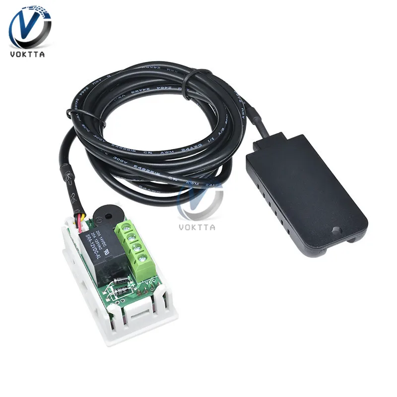 W2062C Мини Digital AC 110 V-220 V DC 12 V 24 V 10A гигрометр Управление переключатель двойной Дисплей температура влажность Сенсор Управление;