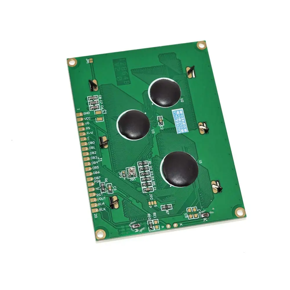 12864 с шрифтом ЖК-экраном подсветкой Blu-Ray синий белый 5V LCD | Электроника