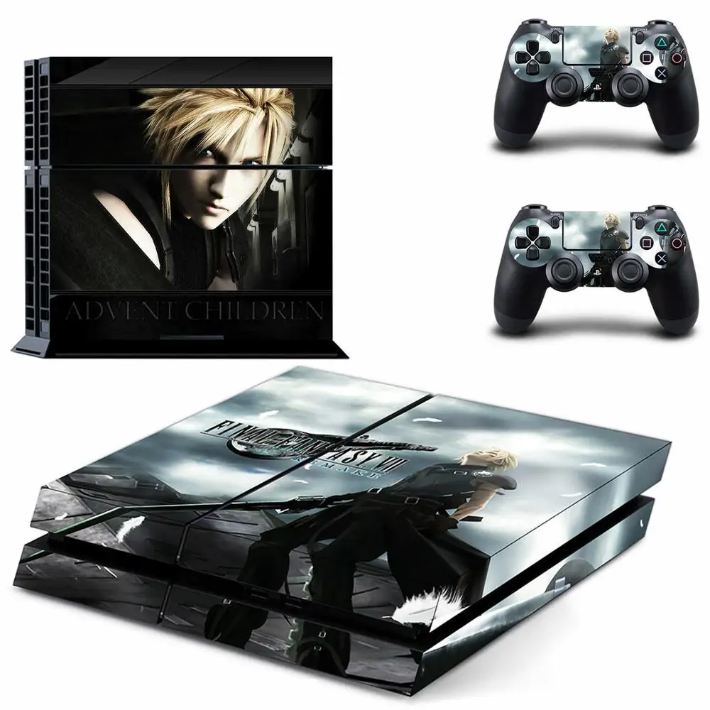 Final Fantasy 7 наряд в стиле известных брендов PS4 переводная картинка наклейка для Sony