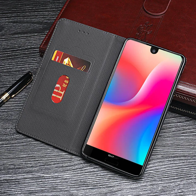 Чехол для Sharp Aquos S3 мини Высококачественная крышка Ретро Флип раскладный кожаный