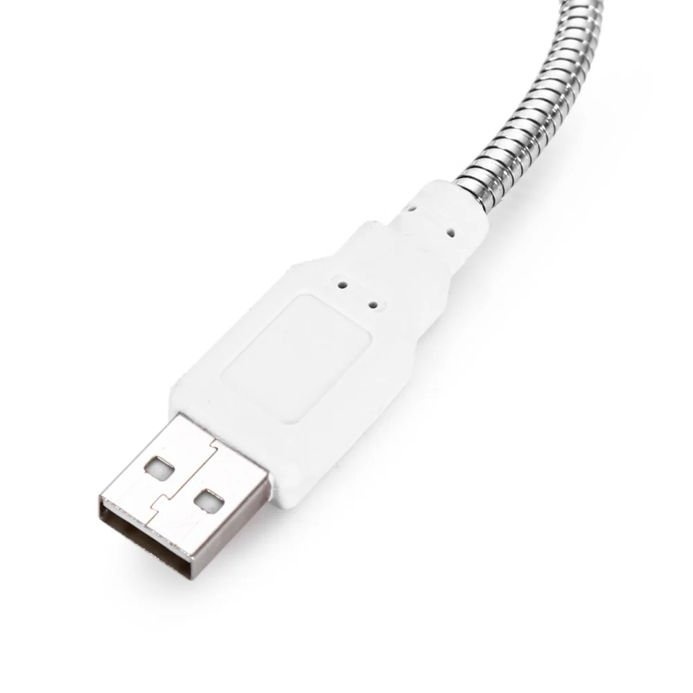 Цветной гибкий шейный USB вентилятор с 2 лезвиями/светодиодный настольный для