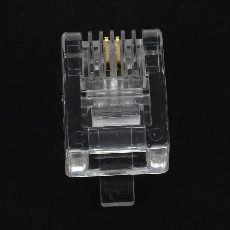 20 шт. 6P2C 2 контакта RJ11 модульный разъем сетевой кабель Разъем