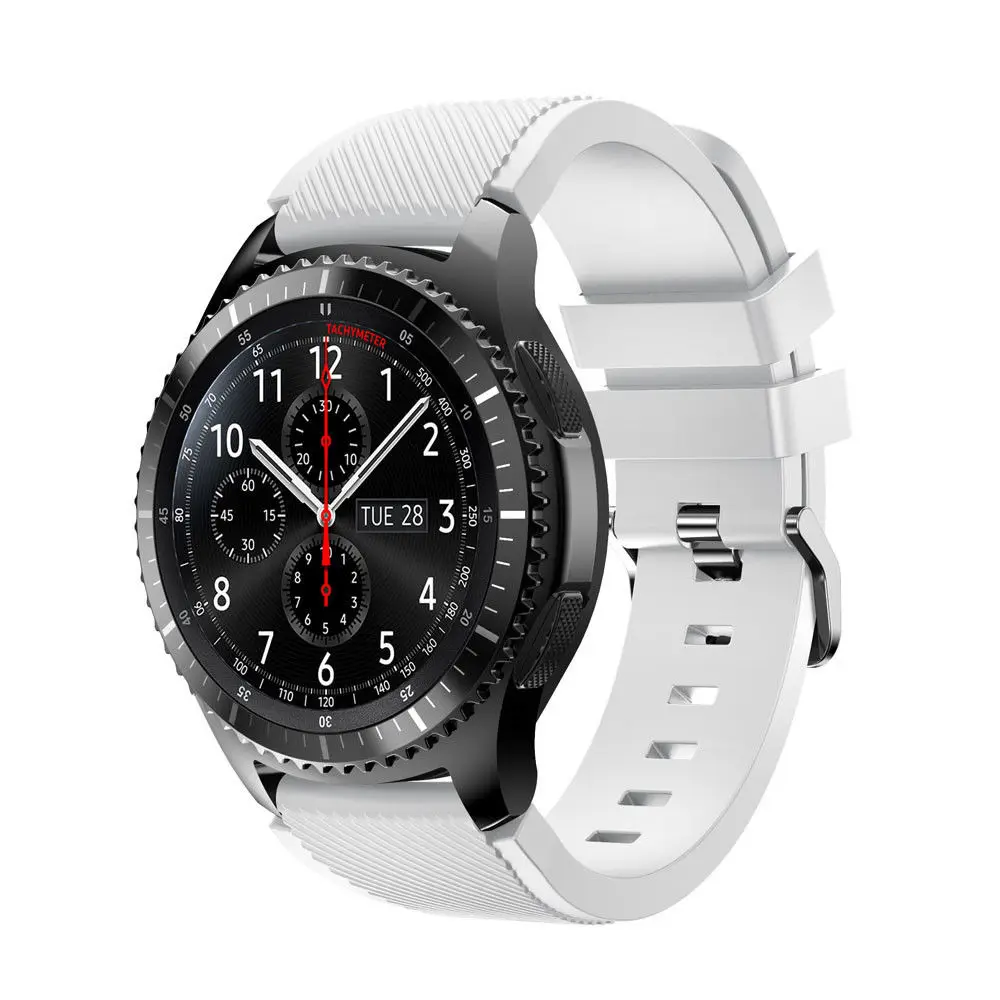 Спортивный ремешок для часов Galaxy 46 мм классический силиконовый Samsung Gear S3 Frontier 22