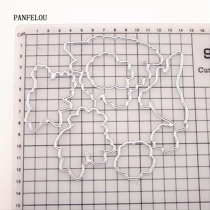 PANFELOU птицы цветы высечки штампы прозрачная печать набор Скрапбукинг/DIY Рождество