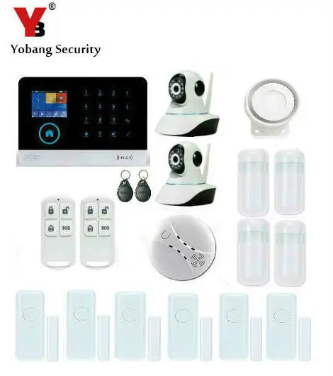 Yobang безопасность WIFI GSM система 2G с сенсорной клавиатурой IOS Android APP контроль