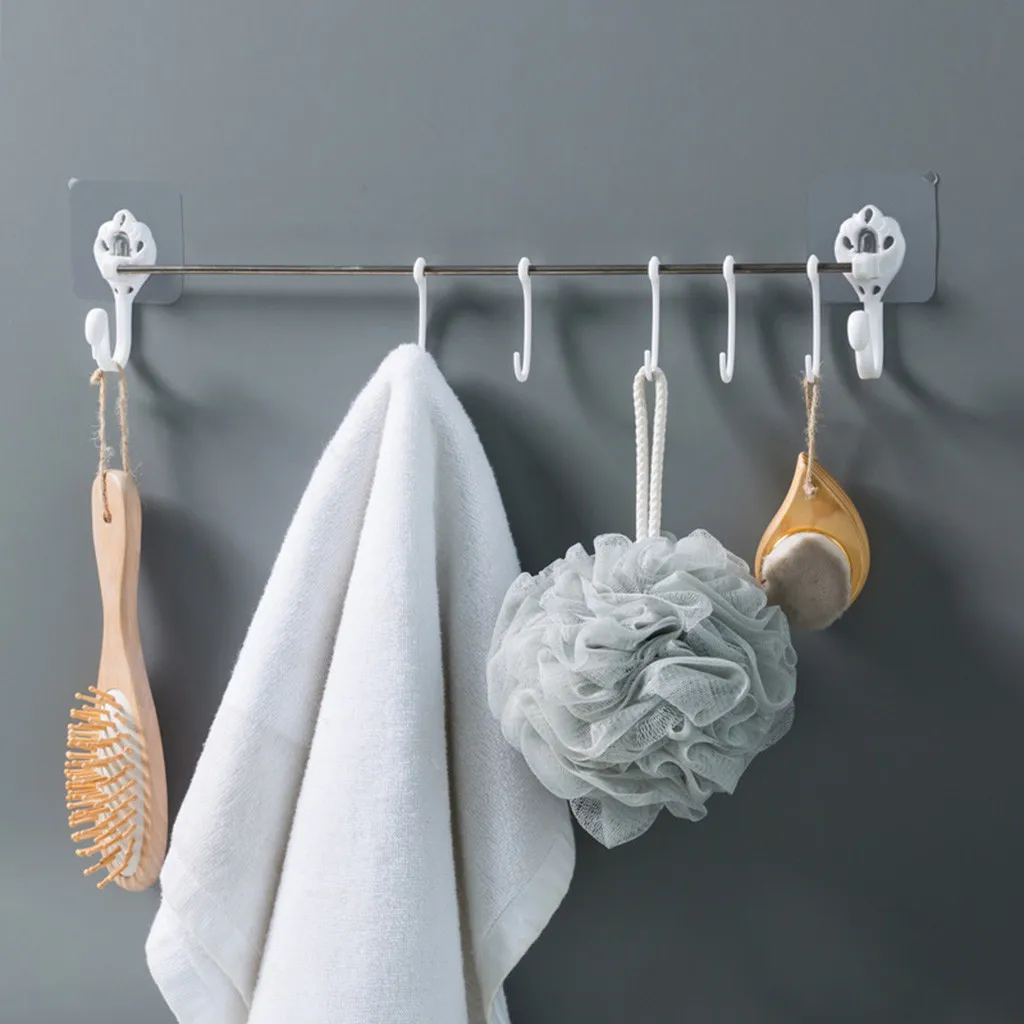 Saingace Kitchen Storage RUtensils Rack Holder Ceiling Wall Cabinet Hanging Rod Organizer Bathroom rack 2020 new | Дом и сад