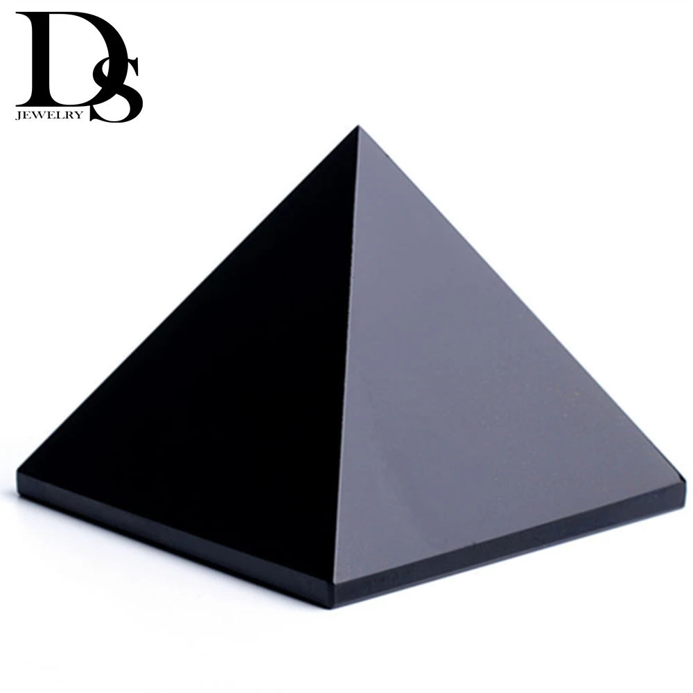 DS Natural Quartz Crystal Pyramid Rose Opal Clear Carved Energy Healing Stone Home Decoration | Дом и сад