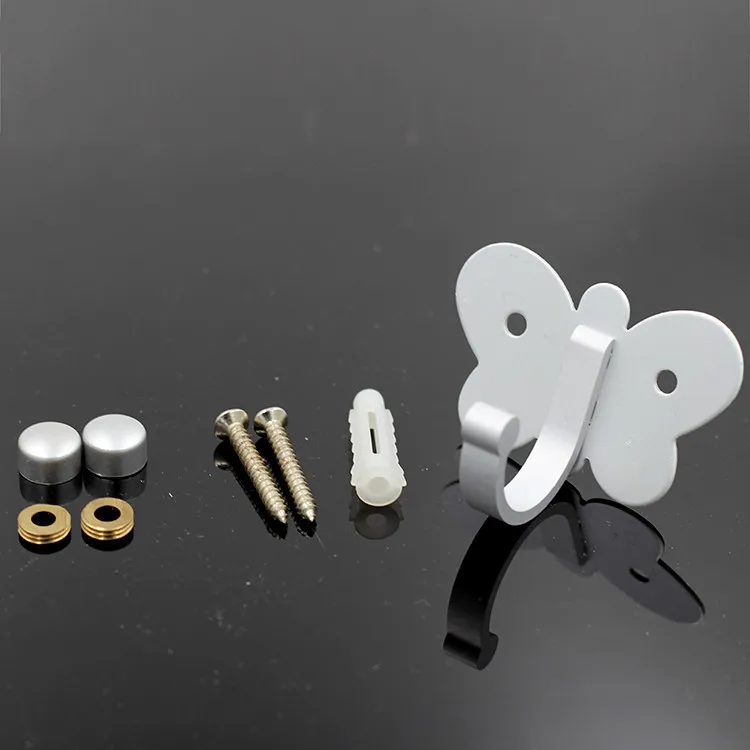 Alumimum вешалка для одежды бабочка банное полотенце шляпа крючок стойка настенный