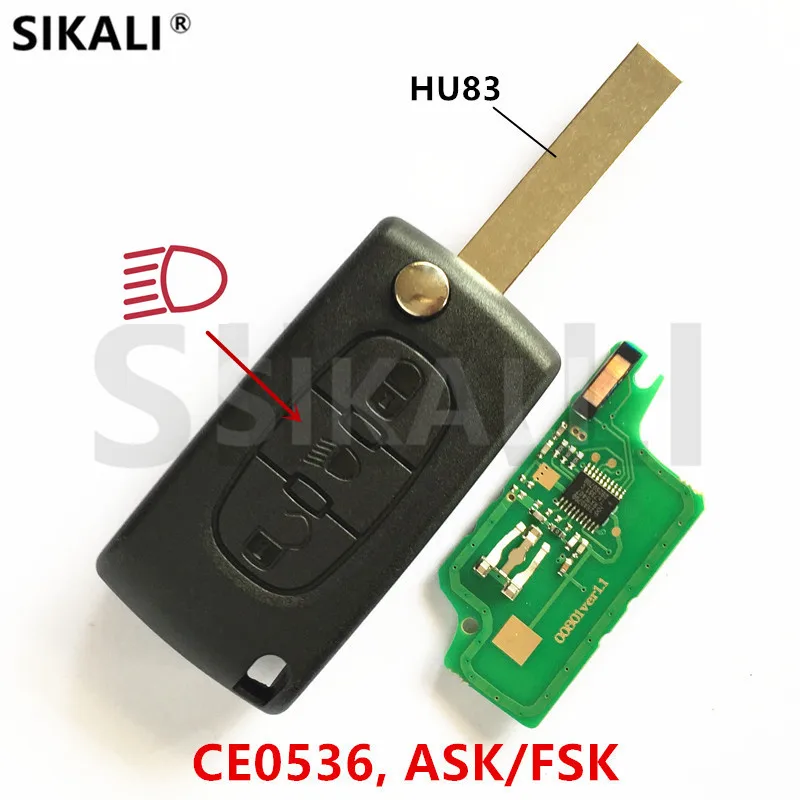 (3BT CE0536 HU83) дверной замок дистанционный ключ для Citroen Berlingo Picasso C2 C3 C4 C5 ASK/FSK