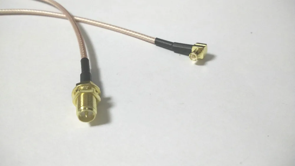 20 шт. MCX Штекер прямоугольный коннектор RP SMA разъем RG316 отрезок RF адаптер кабель 15