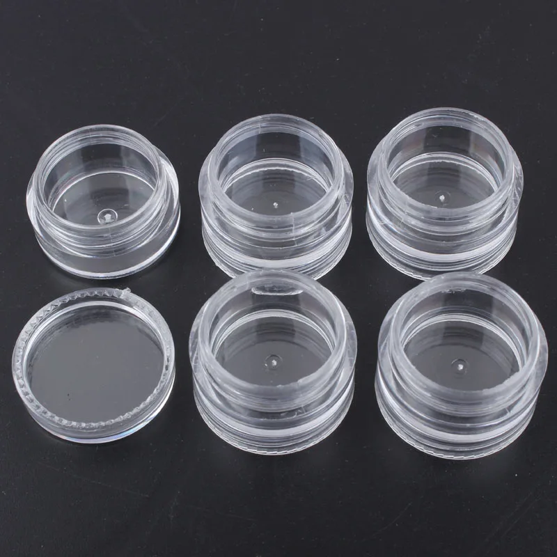 Прозрачные пластиковые контейнеры для хранения 5 маленьких банок загрузки