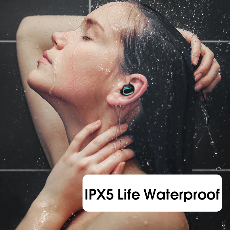 Lakukom Беспроводные Bluetooth 5 0 наушники TWS Q32 стерео звук вкладыши с портативным