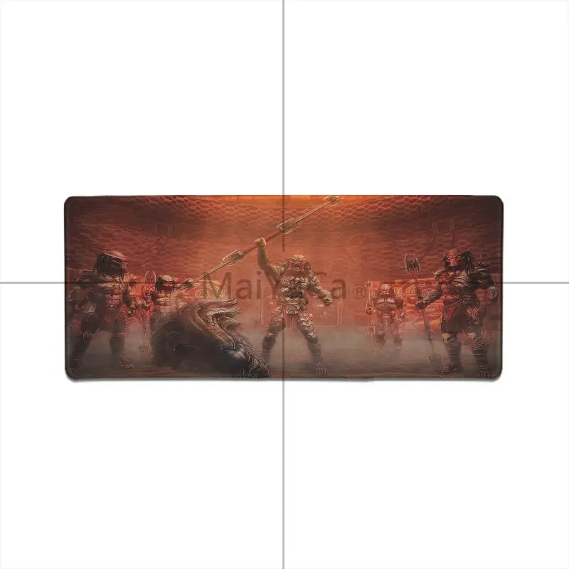 

MaiYaCa Alien vs Predator Natural Rubber Gamer Mice Mause mat Anime Cartoon Print Large Lockedge Game Gaming Mouse Pad muismat