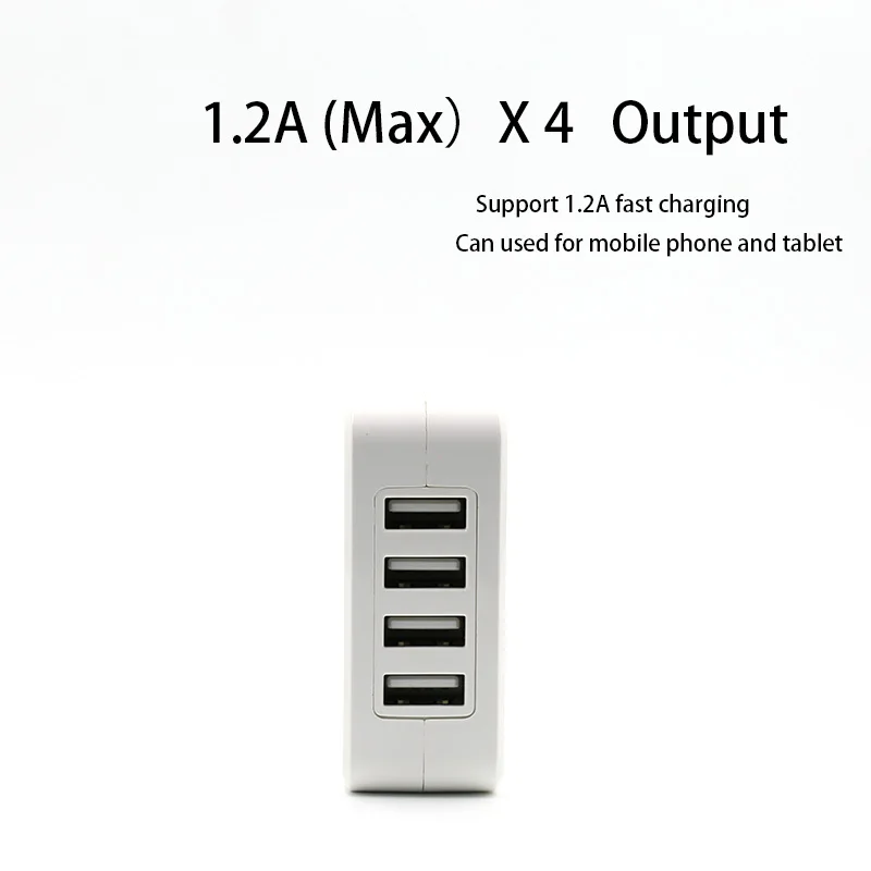4 порта универсальное USB зарядное устройство для путешествий настенное адаптер