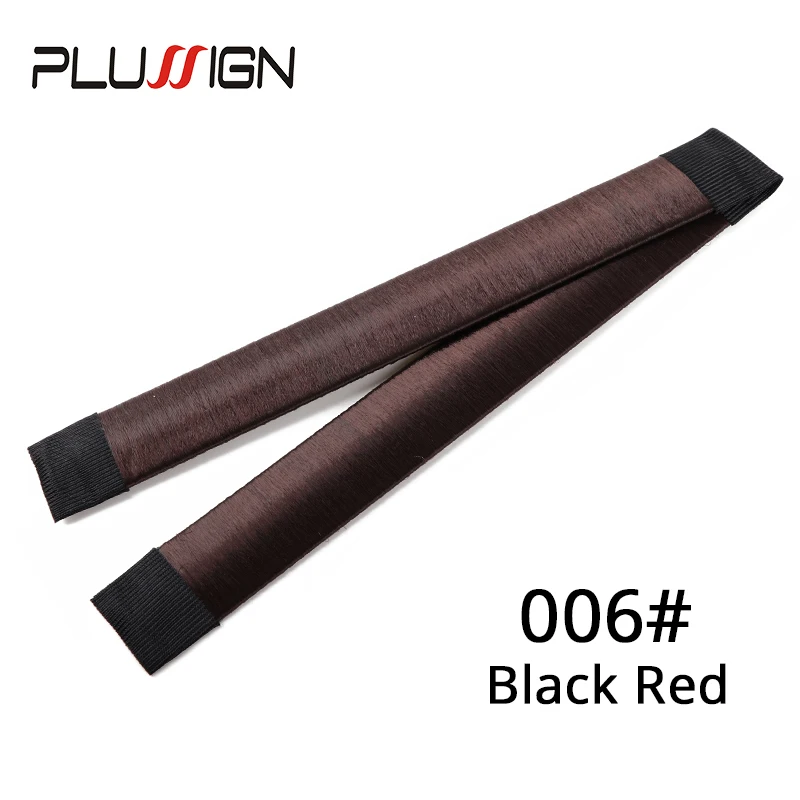 006 black red Резинка для волос в виде булочки, милая французская тарелка для волос, 7 цветов, профессиональная плюсина, новинка, заколка для волос, инструмент для девушек и женщин - Цвет: 006 black red