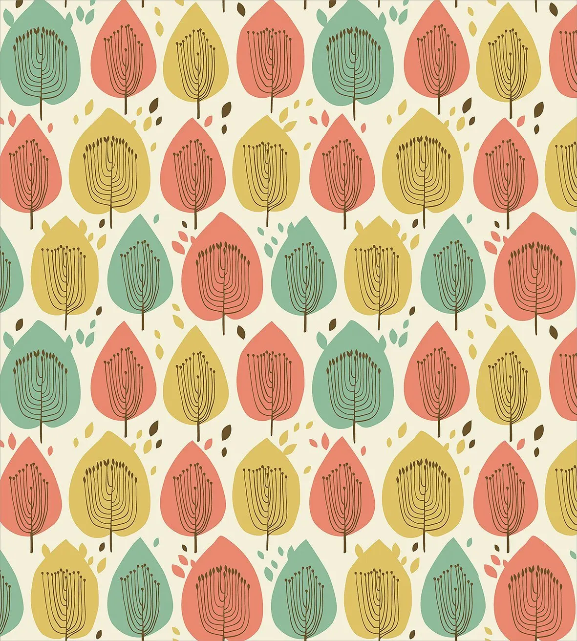 Doodle пододеяльник сете скандинавский Стиль цветочный узор в бледно-палитра