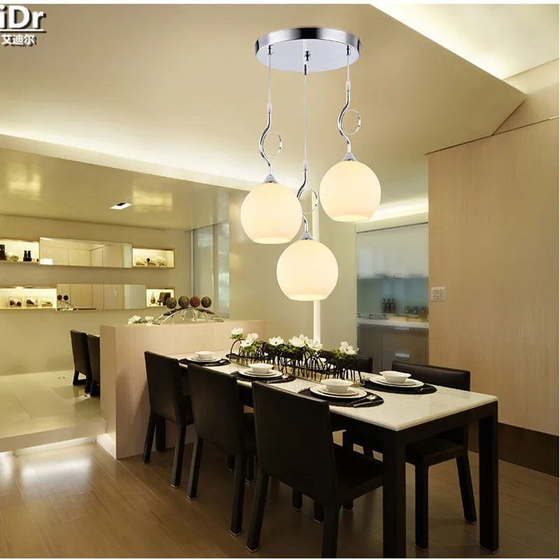 

Aluminum modern minimalist living room lights restaurant lights bar lamp lamp creative three meals Pendant Lights Rmy-0239