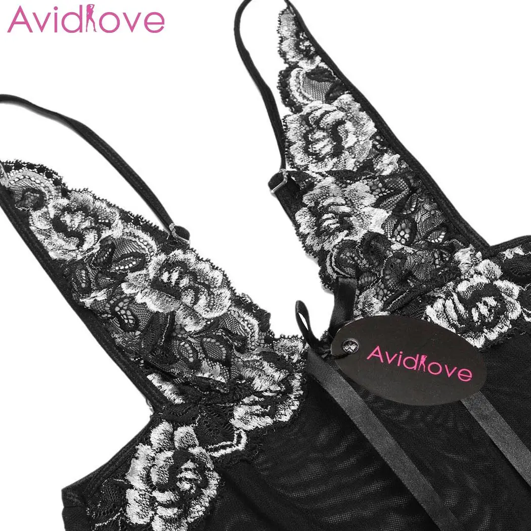 Avidlove сексуальное кружевное ночное белье эротическое летнее платье для сна с