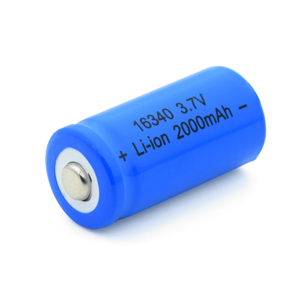 2/4/6/8/10 шт 3,7 V 16340 2000mAh Синий литий-ионных батарей для замены для CR123A CR17345 K123A VL123A DL123A 5018LC SF123A EL123AP