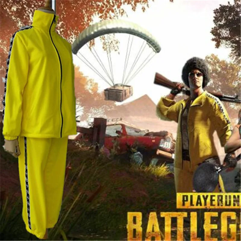 Популярная игра PUBG костюмы для косплея желтый костюм Детский в одинаковом стиле