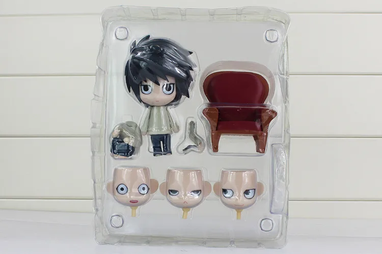 Аниме DEATH NOTE ПВХ фигурка игрушки Nendoroid 17# L Lawliet 10 см Версия Модель Куклы для детей