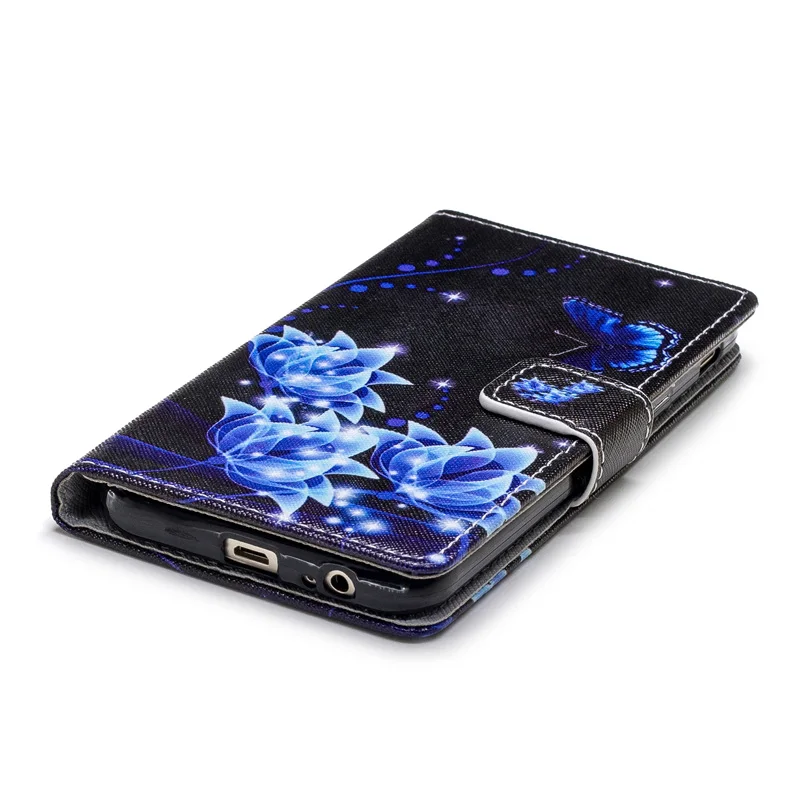 Роскошный кожаный чехол бумажник с откидной крышкой для Samsung J4 J6 J7 Duo A6 J2 Pro J3 J8 A7 A9