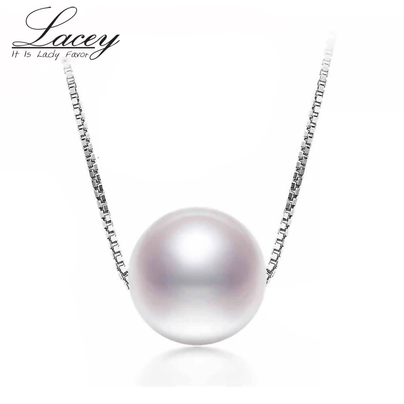 Женское ожерелье из серебра 925 пробы с натуральным жемчугом | Украшения и