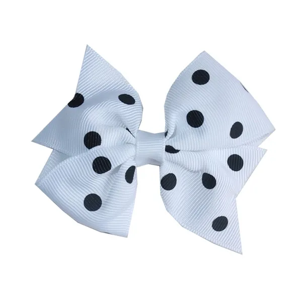 Dots-029 White 2 шт. 3,5 дюймов бант для волос заколки для волос для маленьких девочек заколки для волос Бутик волос заколка-бабочка «ласточкиным хвостом» лук заколки для волос аксессуары для волос - Цвет: Dots-029 White