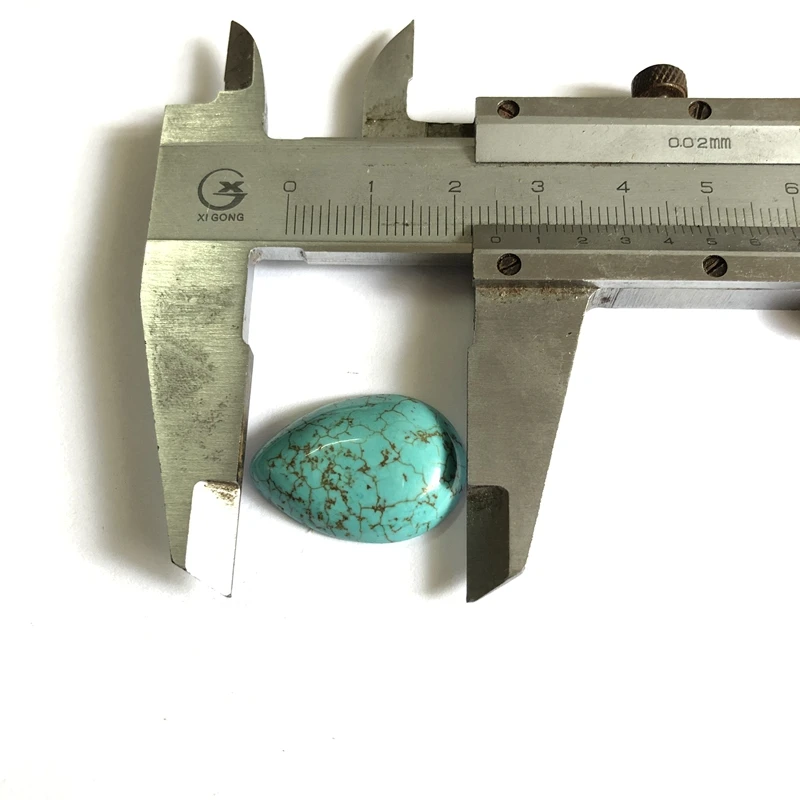 Wholesale Natural Magnesite Turquois e Bead Cabochon 12x16mm 18x25mm 22x30mm Pear Drop Gem Stone Ring Face 2Pcs/pack | Украшения и