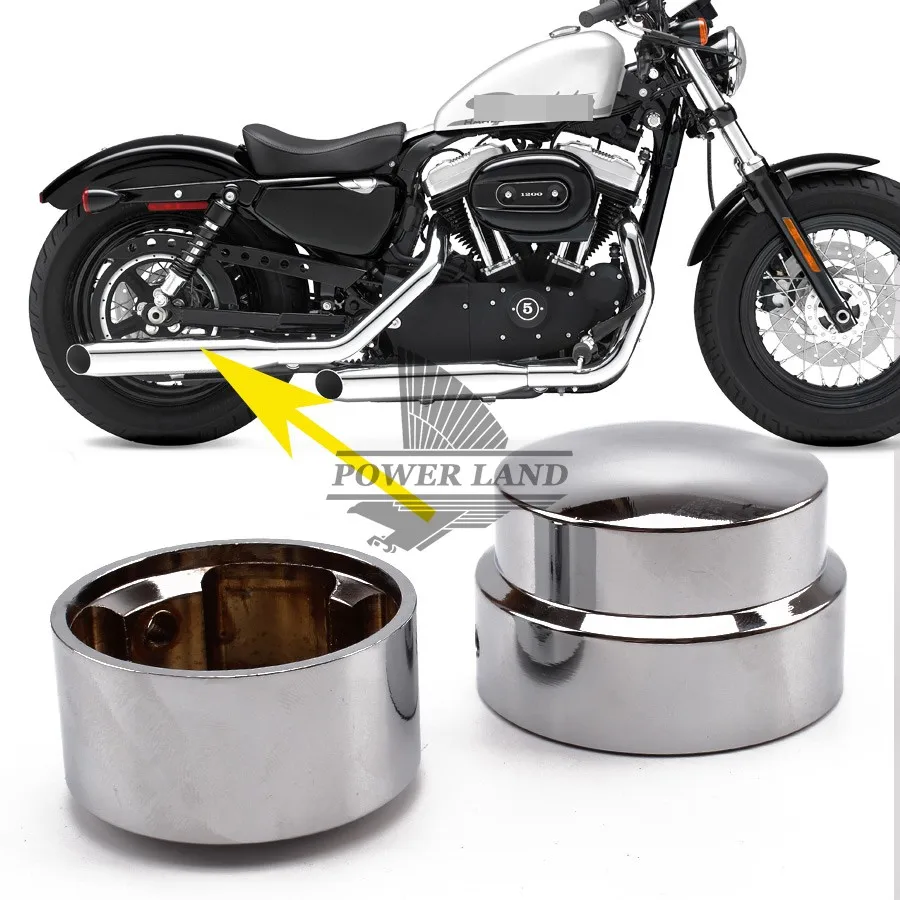 1 пара алюминиевая хромированная гайка задней оси болт для Harley Sportster XL 883 1200 Dyna Softail