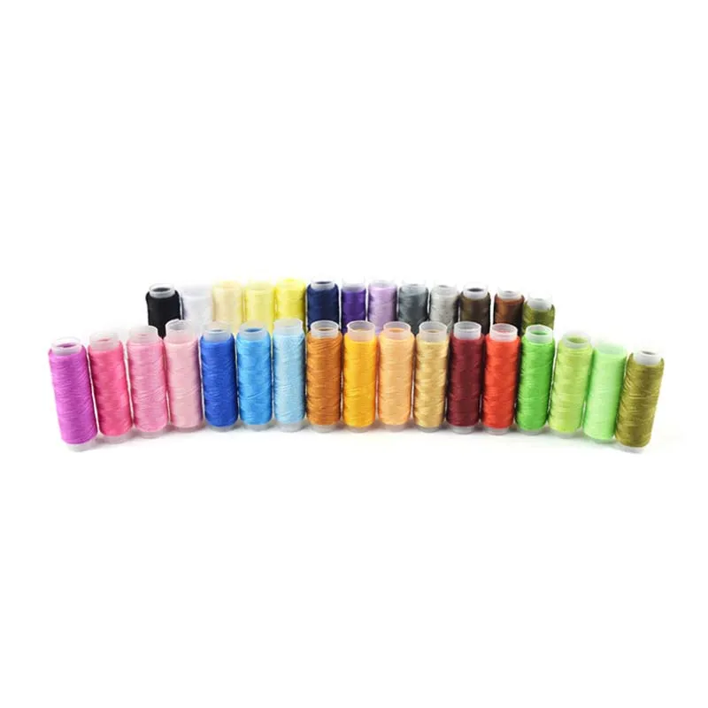 30 Pcs Набор для шитья, набор для шитья ручной работы, набор для шитья и ремонта, необходимые инструменты наперсток, нитки, иглы и аксессуары для ручного шитья - Цвет: 30 Pcs