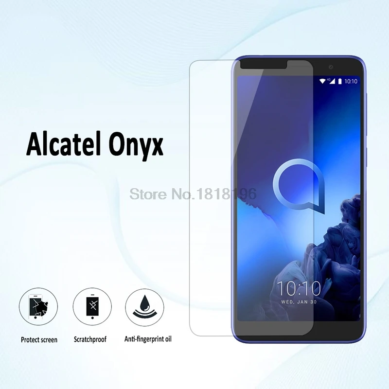 Защитная пленка для экрана смартфона стекло Alcatel Onyx закаленное 9H Prootective экран ALCATEL