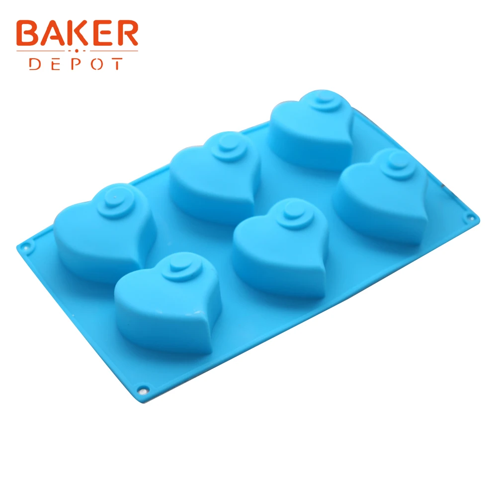 BAKER DEPOT силиконовая форма для выпечки тортов в форме сердца кондитерского пудинга