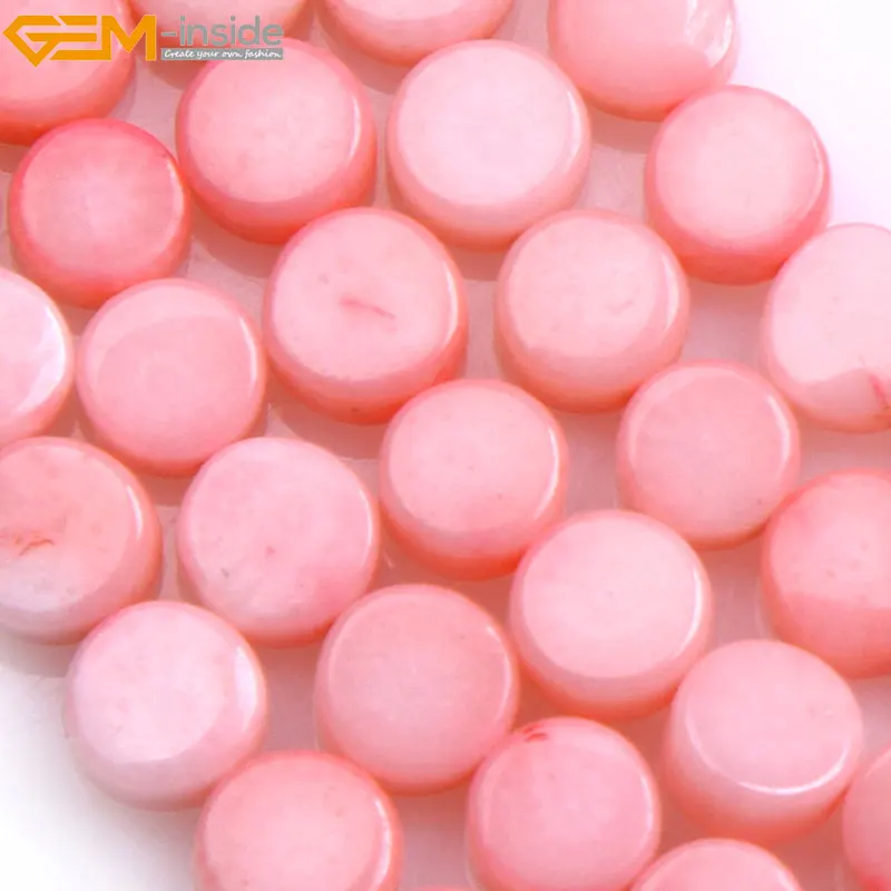 Бусины из натуральных коралловых монет для изготовления ювелирных изделий 6 мм 15