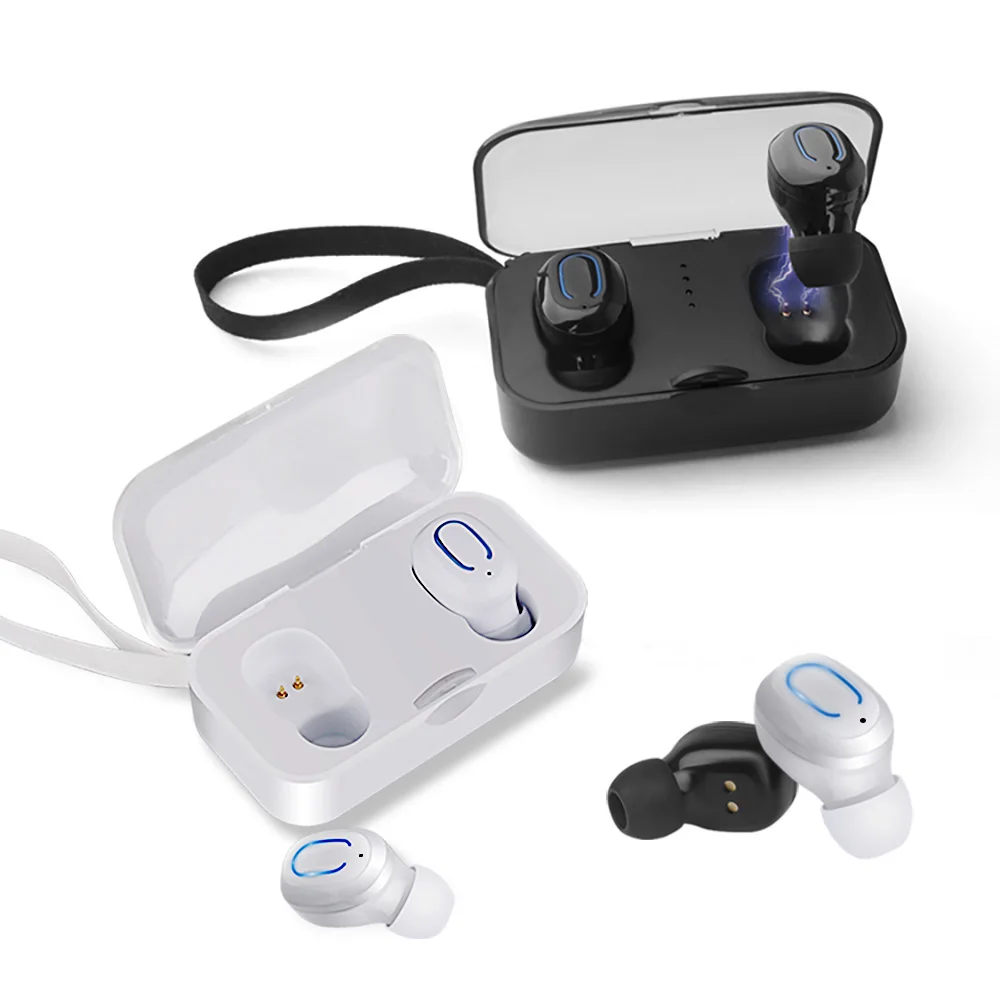 FDGAO T-18S Bluetooth наушники 5,0 TWS мини беспроводные наушники стерео Спортивная гарнитура с зарядным устройством портативные для Xiaomi iPhone