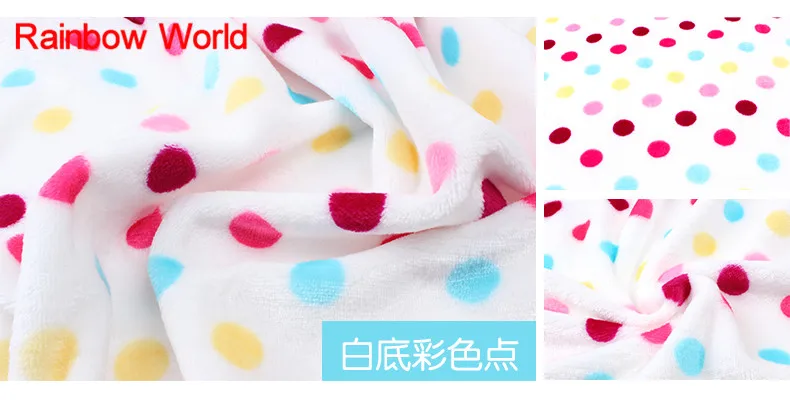 1 метр цветная ткань из микрофибры в горошек высокого качества супер мягкая velboa