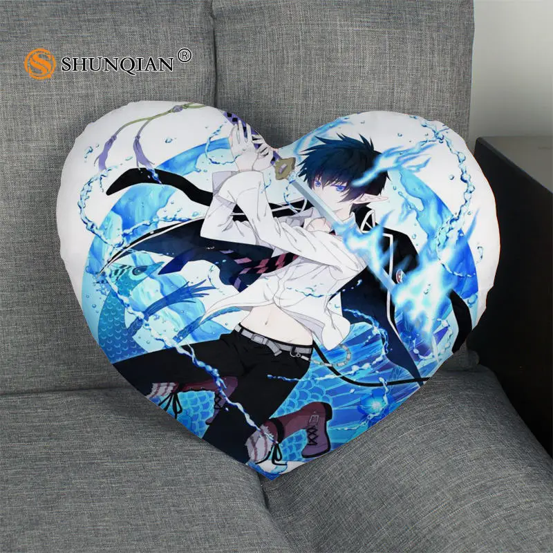 Синяя наволочка в форме сердца на молнии размер 41x36 см 47x42 см|pillow cover custom|pillow covercustom