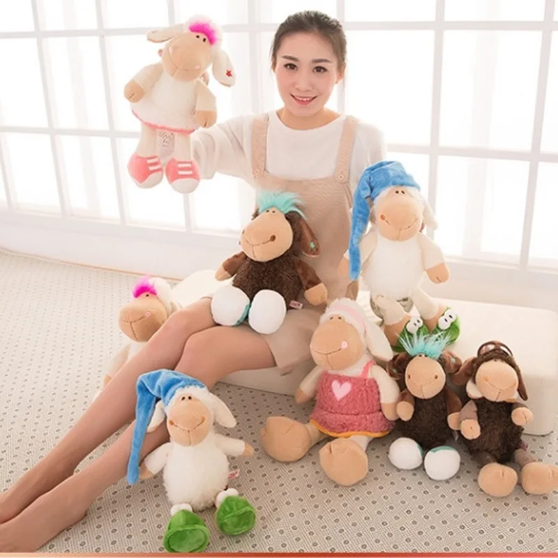 Amy Jolly Sheep candy, цветок овцы, плюшевая игрушка, высокое качество, 35 см, 50 см, подарок на день рождения, подарок на день детей, 1 шт