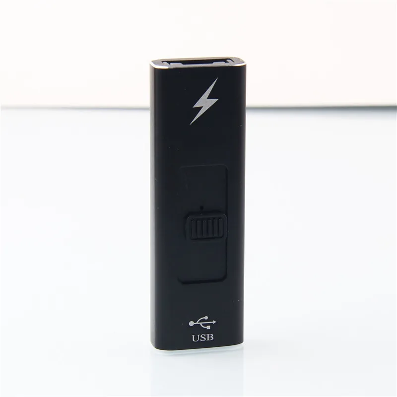 Черный Yooap usb-зажигалка для сигарет металлическая дуга ветрозащитная безопасная и прочная электрическая зажигалка креативная u-образная форма гаджеты для мужчин - Цвет: Черный