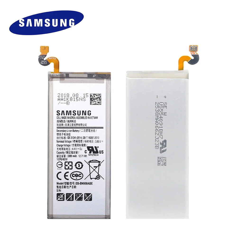

Original Battery EB-BN950ABE For Samsung Galaxy Note 8 N950 N950F N950U N950N 3300mAh Phone Replacement Batteria + Tools