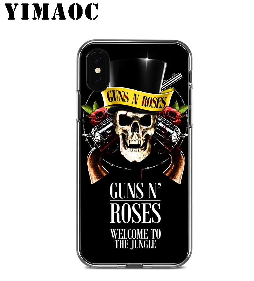 Мягкий силиконовый чехол YIMAOC guns n Roses для Apple Iphone 11 Pro Xr Xs Max X 10 8 Plus 7 6S 6 Plus SE 5S 5 7Plus 8 Plus